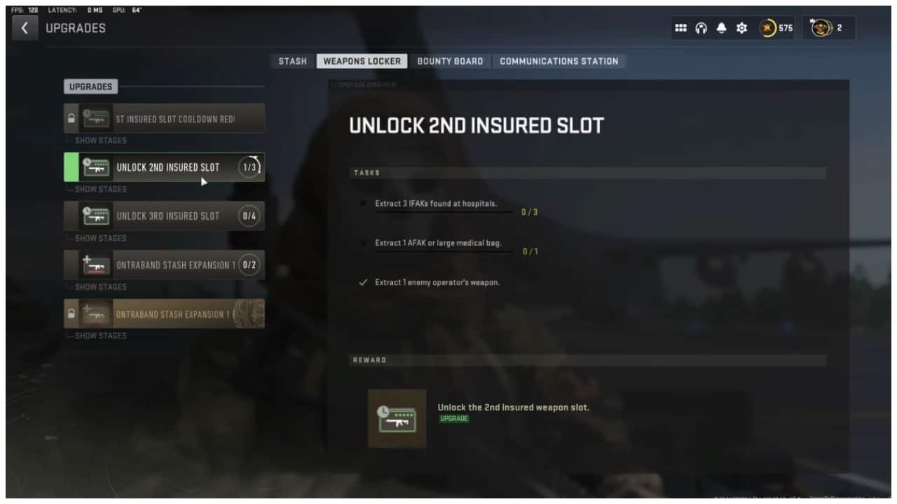 How to Unlock 2nd Insured Slot Dmz 1