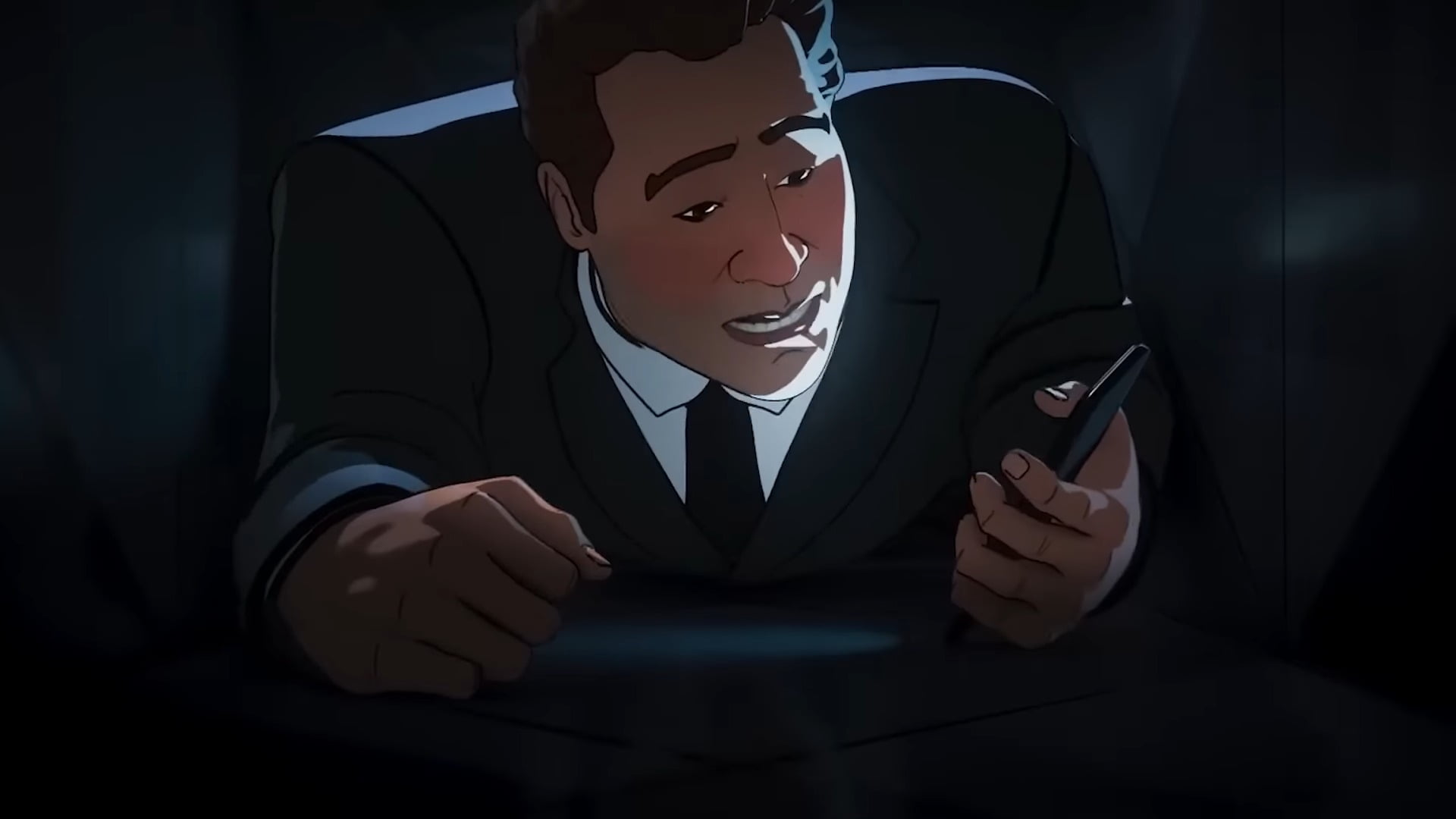 Happy Hogan doing a Die Hard